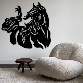 Quadro Decorativo Cavalo 90 cm x 85 cm - MDF 3mm Corte Laser