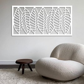 Quadro Decorativo Folha Vazada 100 cm x 50 cm - MDF 6mm Corte Laser